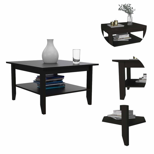 Essential Coffee Table, One Shelf, Four Legs