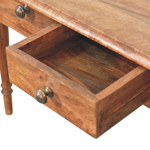43" Brown Solid Wood Solid Console Table With Drawer