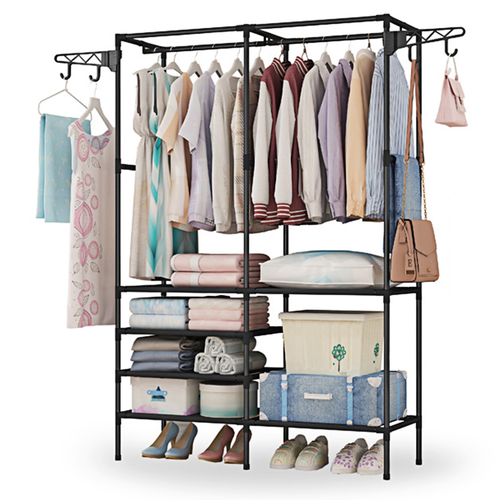 Metal Garment Rack Shoe 