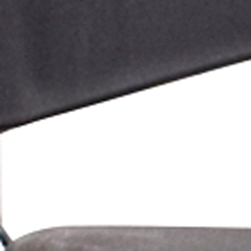 Set of Four Black and Silver Plastic Office Chair
