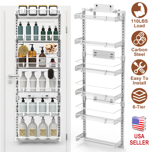 Over The Door Pantry Organizer 6-Tier Pantry Door 