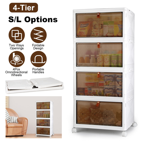 4-Tier Foldable Storage Bins 