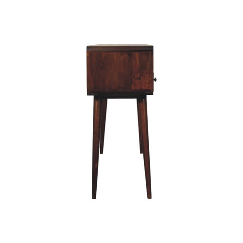 51" Brown Solid Wood Solid Console Table With Drawer