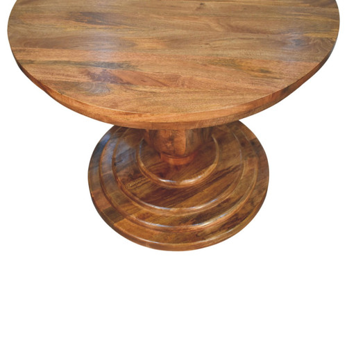 43" Brown Solid Wood Dining Table