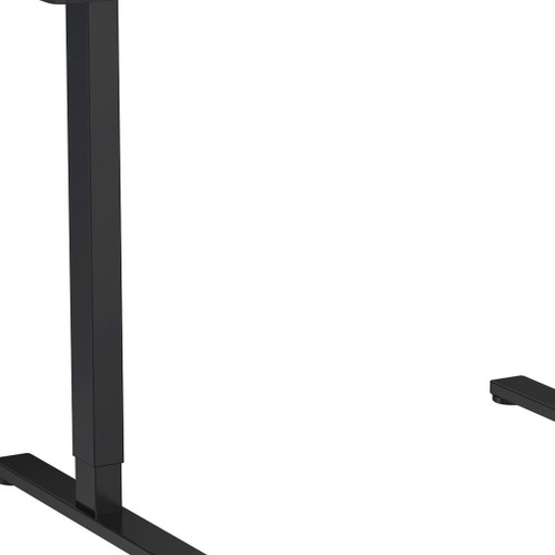Adjustable Black Wood and Stainless Steel Standing Desk