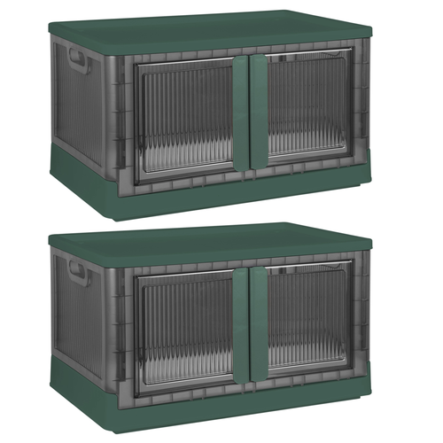 2Pcs 72L Foldable Storage Bins