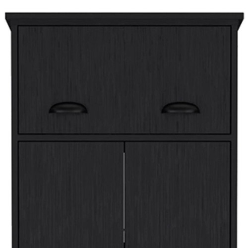 19" White Wood Corner Accent Chest