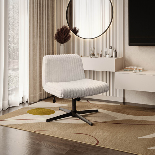Taupe Adjustable Height Swivel Office Chair