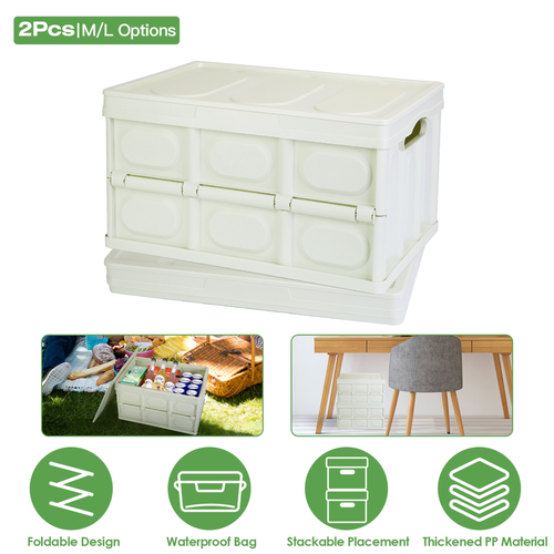 2Pcs 56L Collapsible Storage Bins 
