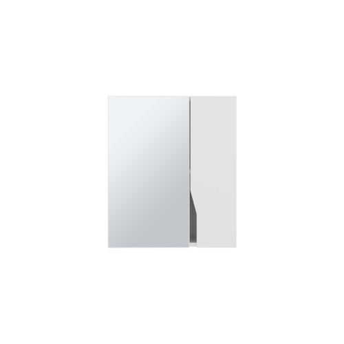 7" White Wood Floating Double Door Bathroom Vanity And Medicine Cabinet With Mirror