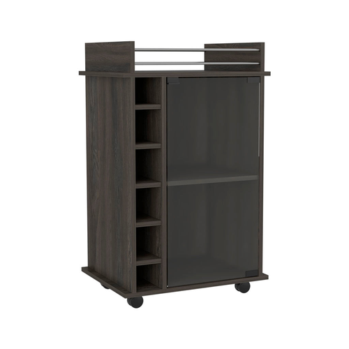 Barstow 2 Piece Living Room Set, Bar Cart + Coffee Table