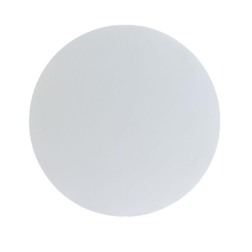36" White Solid Wood Round Solid Drum Coffee Table