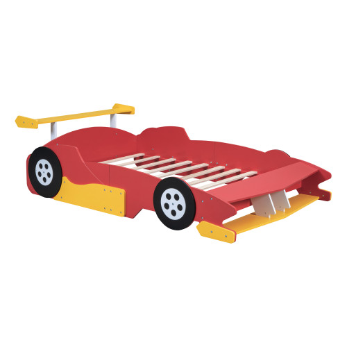 Red Wood Full Bed Frame