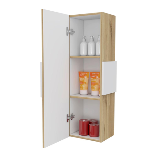 Vanguard Medicine Cabinet, Three Shelves, Single Door Cabinet