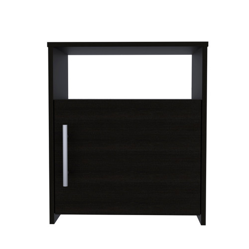 20" Black Wood Nightstand