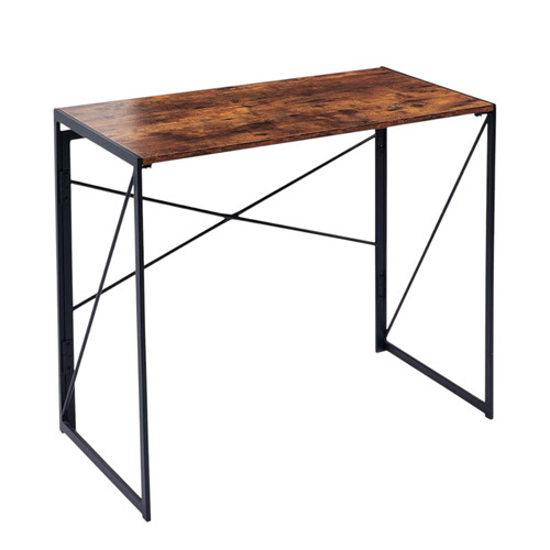 39" Brown and Black Computer Desk