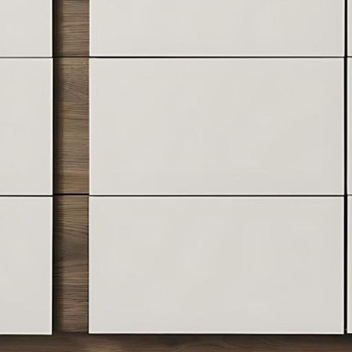 60" Gray Wood Six Drawer Double Dresser