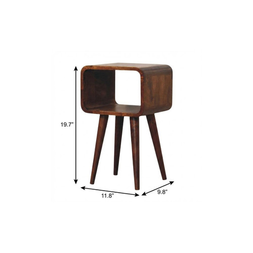 20" Chestnut Solid Wood Nightstand