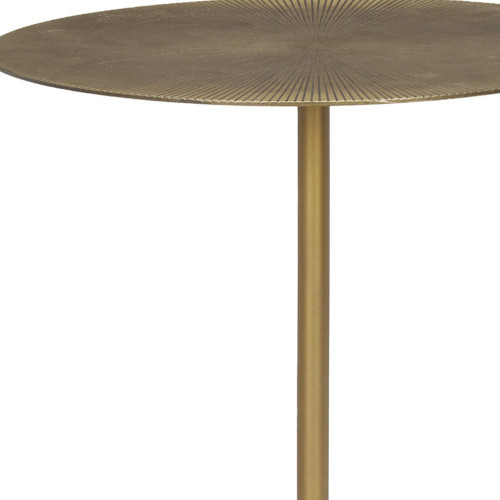 15" Gold and White Iron and Wood