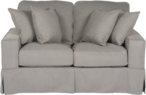 Sunset Trading Americana Replacement Slipcover Only for Box Cushion Track Arm Loveseat | Forest Green