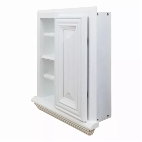 Haile Solid Wood Recessed Toilet Paper Holder with Cabinet