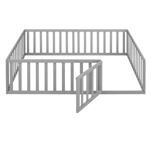 Gray Wood Full Daybed Frame