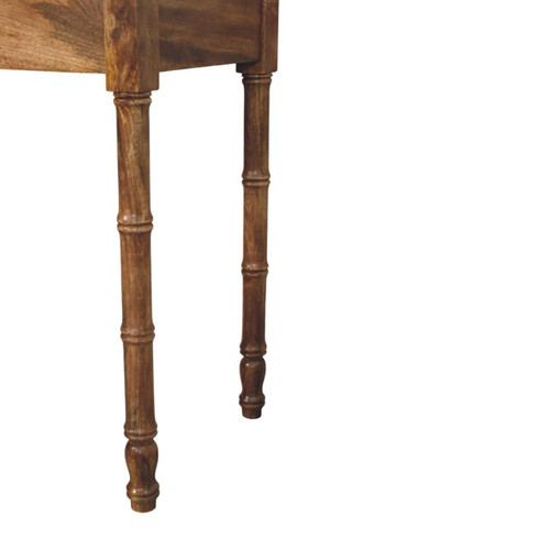 33" Brown Solid Wood Writing Desk