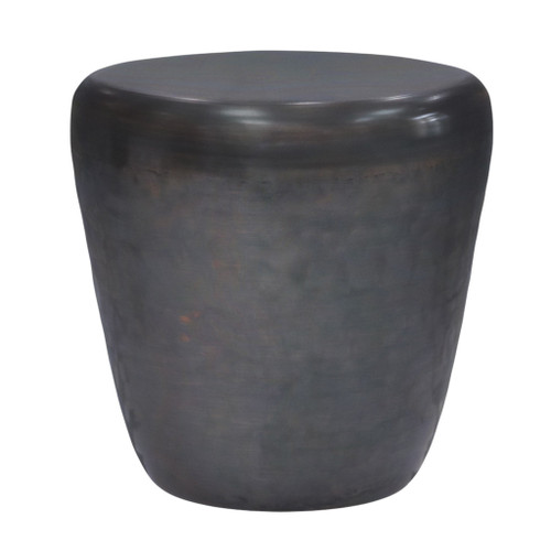 22" Copper Metal Round End Table
