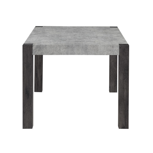 60" Gray Wood Dining Table