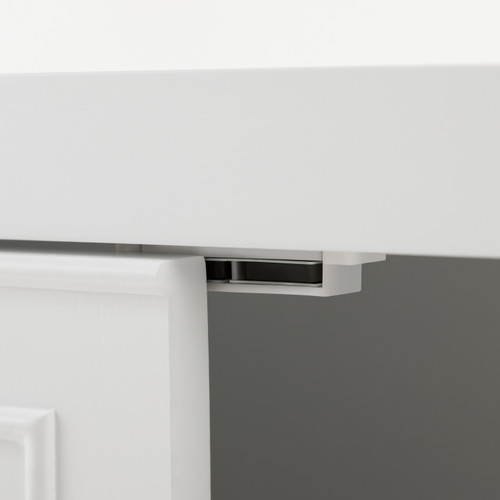 22" White Wood Floating Double Door Bathroom Vanity