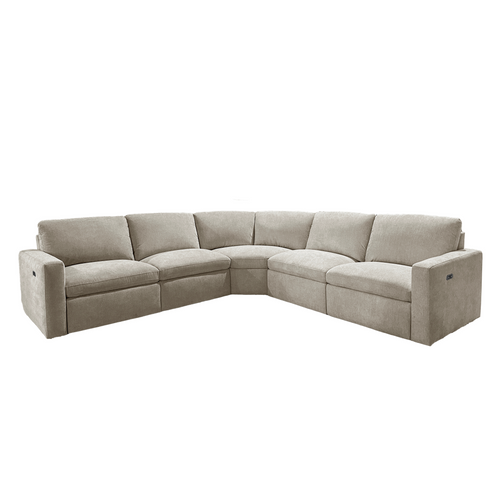 144" Beige Fabric Solid Wood Sofa