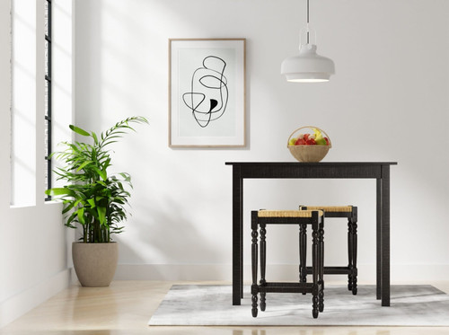 42" Espresso Solid Wood Rectangular Bar Table
