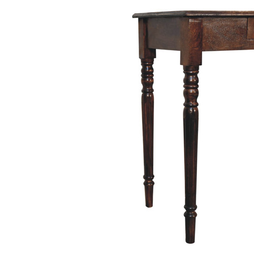 32" Walnut Solid Wood Writing Desk