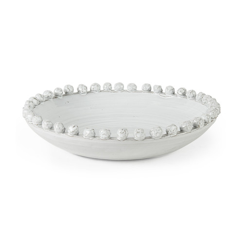 4" Off White Ceramic Tabletop Sculpture