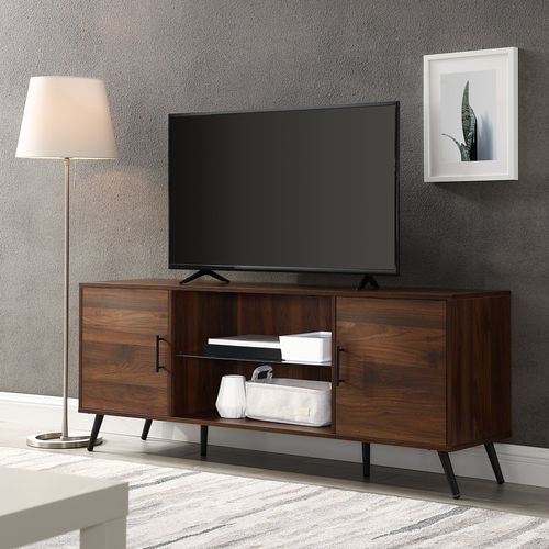 Mid-Century Modern 2-Door 60' TV Stand