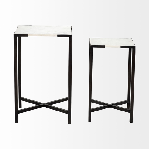 24" Marble End Table