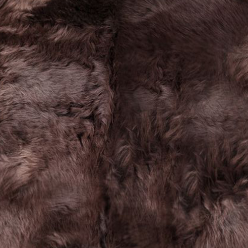 6' Chocolate Genuine Sheepskin Area Rug