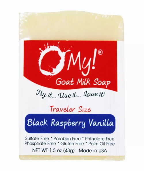 O My! Goat Milk Soap Bar - Made with Farm-Fresh Goat Milk - Moisturizes skin with Natural Alpha Hydroxy Acids in Goat Milk - Free of Parabens & More - Leaping Bunny Certified - Handcrafted US