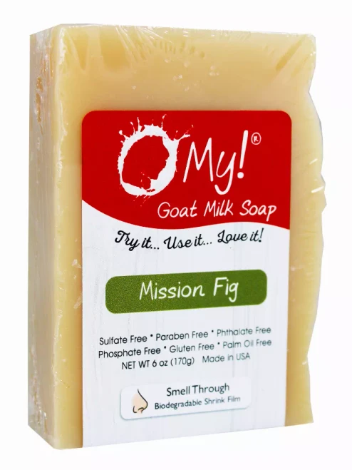 O My! Goat Milk Soap Bar - Made with Farm-Fresh Goat Milk - Moisturizes skin with Natural Alpha Hydroxy Acids in Goat Milk - Free of Parabens & More - Leaping Bunny Certified - Handcrafted US