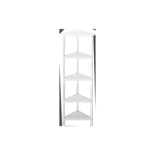 Homeroots Office 60" Bookcase with 2 Shelves, White
