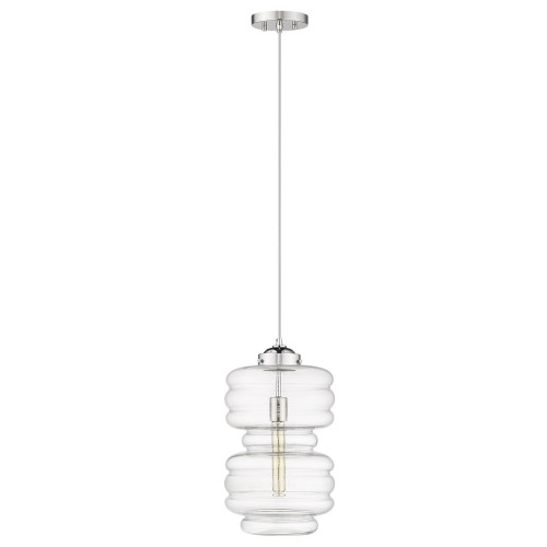 Homeroots Ballina 1-Light Mini Pendant by Lighting, Featuring a Polished Nickel Finish
