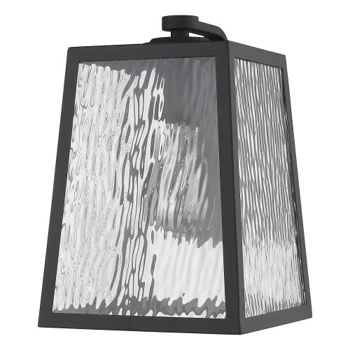 Homeroots Lighting Hirche 1-Light Wall Light, Matte Black Finish