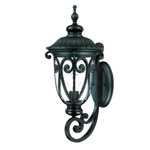 Homeroots Lighting Naples 1-Light Wall Light, Matte Black