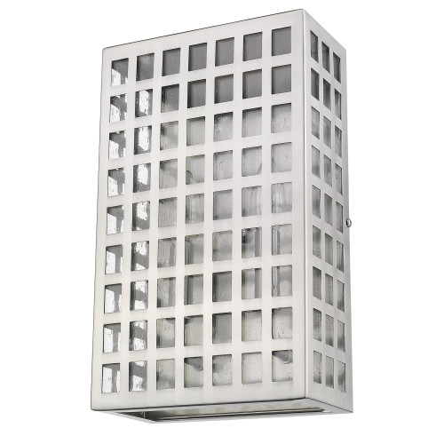 Homeroots Lighting Letzel 2-Light ADA Wall Sconce, Satin Nickel Finish