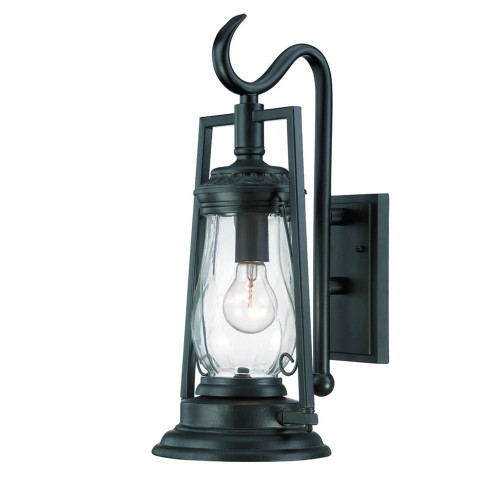 Homeroots Lighting Matte Black Oil Lamp Wall Light, Matte Black Finish