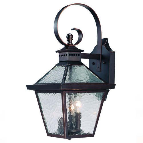 Homeroots Lighting Bay Street 3-Light Wall Light, Architectural Bronze