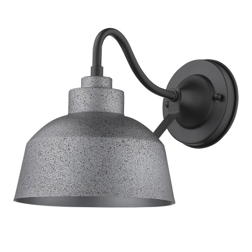 Homeroots Lighting Barnes 1-Light Wall Light, Gray Finish