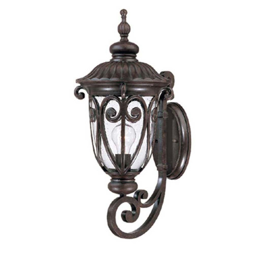 Homeroots Lighting Naples 1-Light Wall Light, Marbelized Mahogany