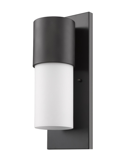 Homeroots Lighting Contemporary Antique Bronze and White Wall Light, Antique Bronze Finish