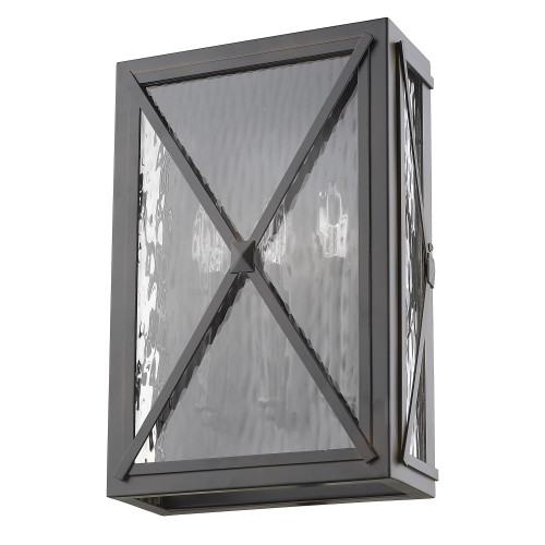 Homeroots Lighting Brooklyn 3-Light Wall Light, Oil-Rubbed Bronze, ADA Certified